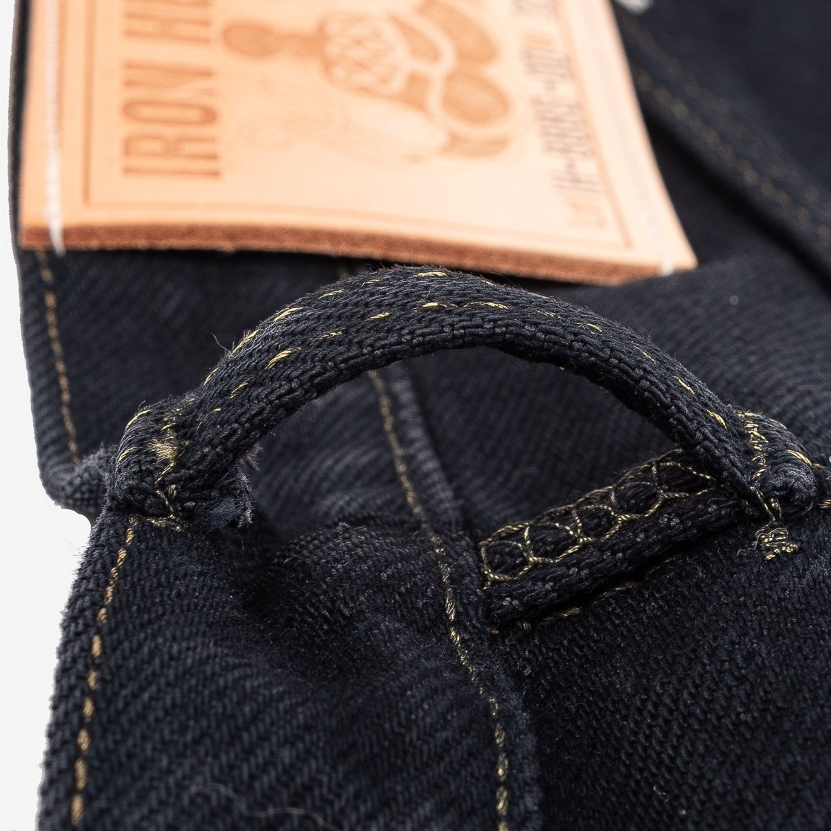 IH-888S-21od 21oz Selvedge Denim Medium/High Rise Tapered Cut Jeans - Indigo Overdyed Black - 12