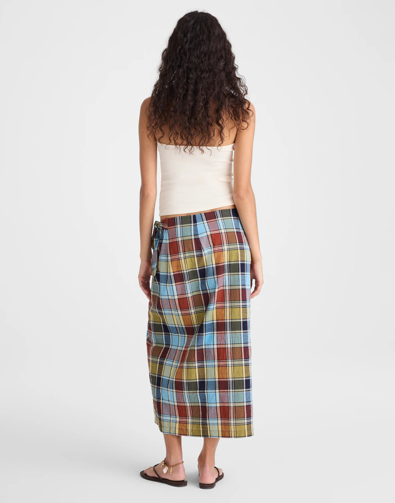 Midi Wrap Skirt in Poplin 6