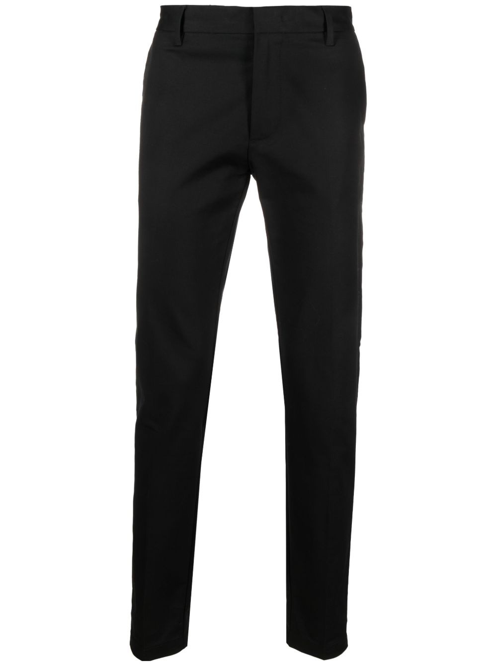 pressed-crease cotton chino trousers - 1