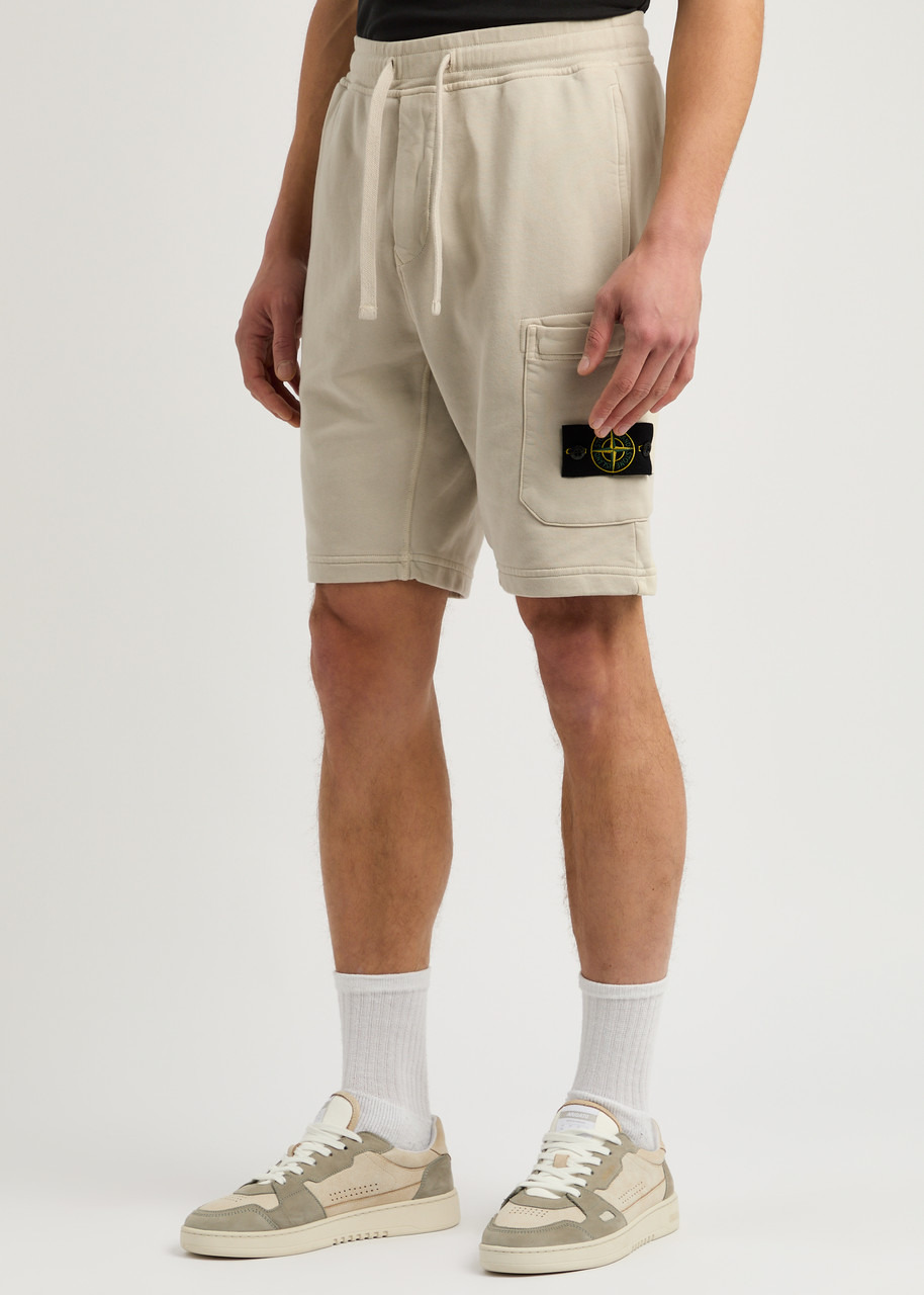 Stone Island Logo Cotton Shorts - 2