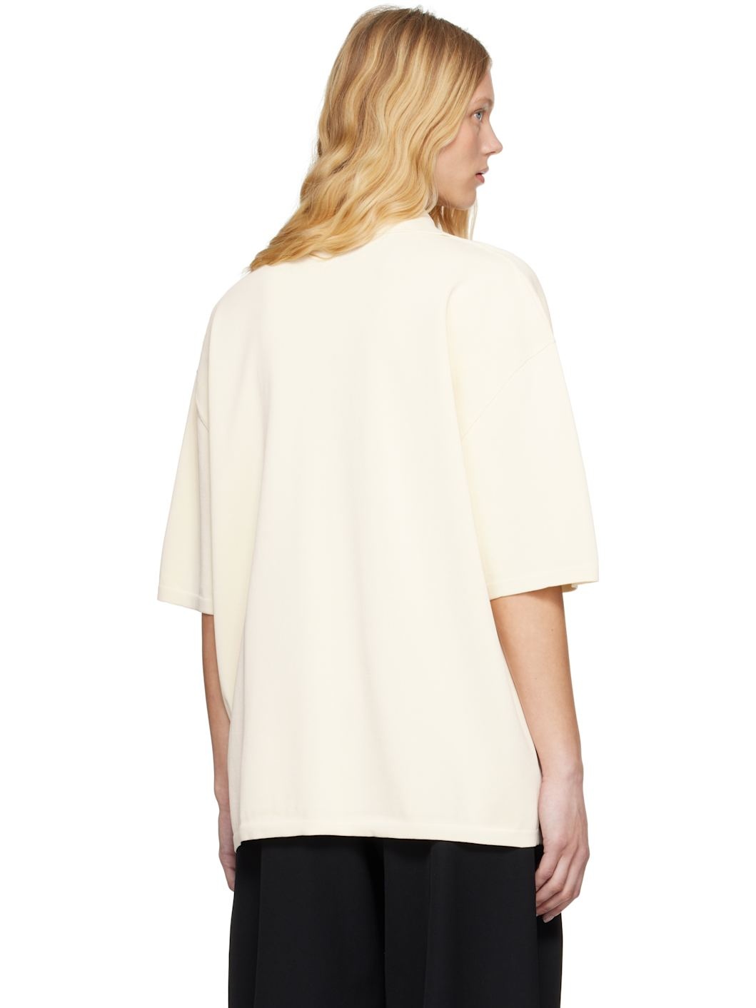 Off-White Short Sleeve Polo - 3