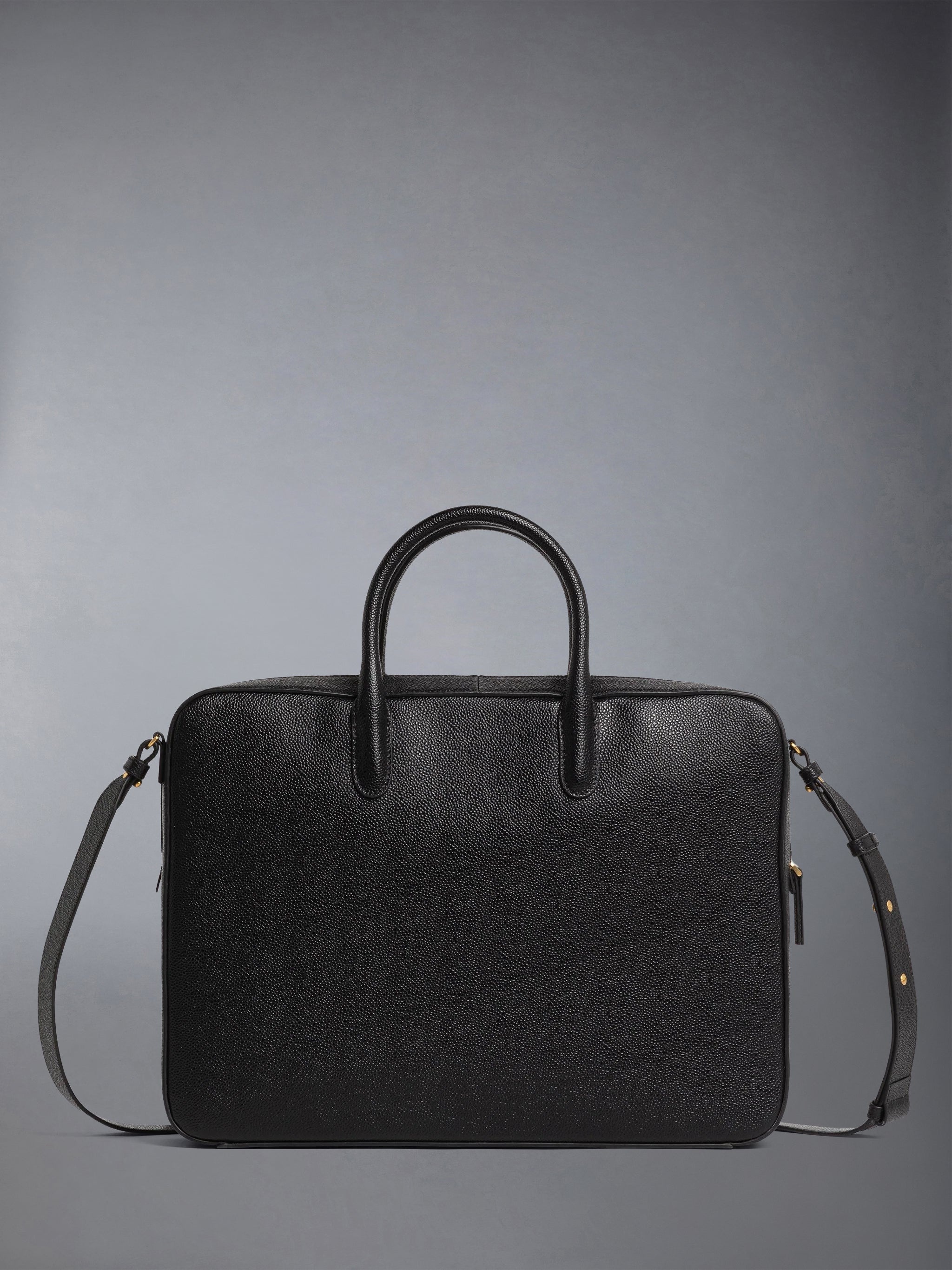 PEBBLE GRAIN SHOULDER STRAP BUSINESS BAG - 4