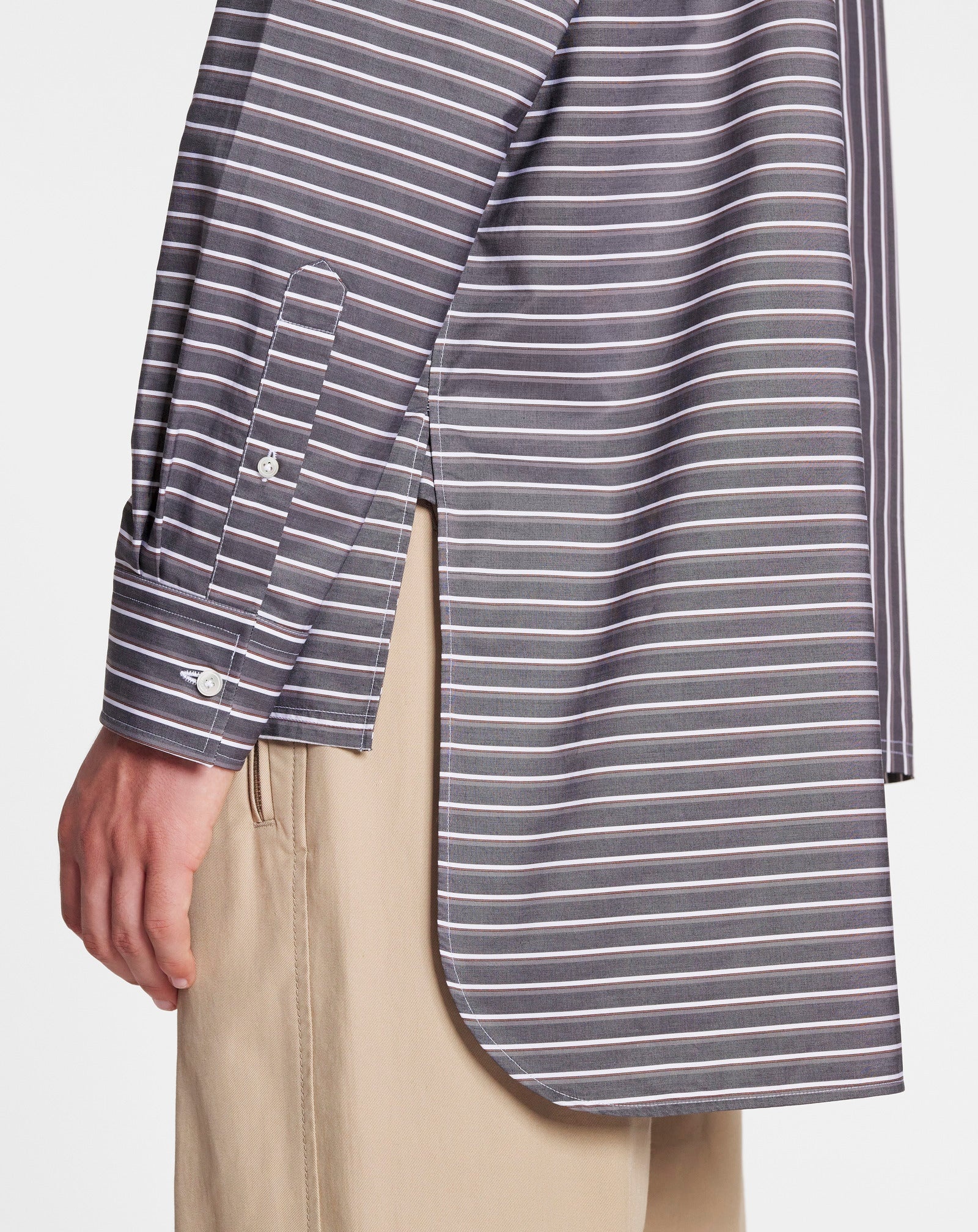 LONG SLEEVE ASYMETRIC SHIRT - 6