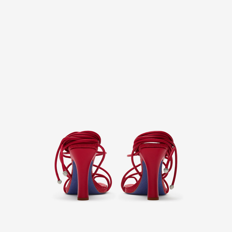 Leather Ivy Shield Heeled Sandals 4