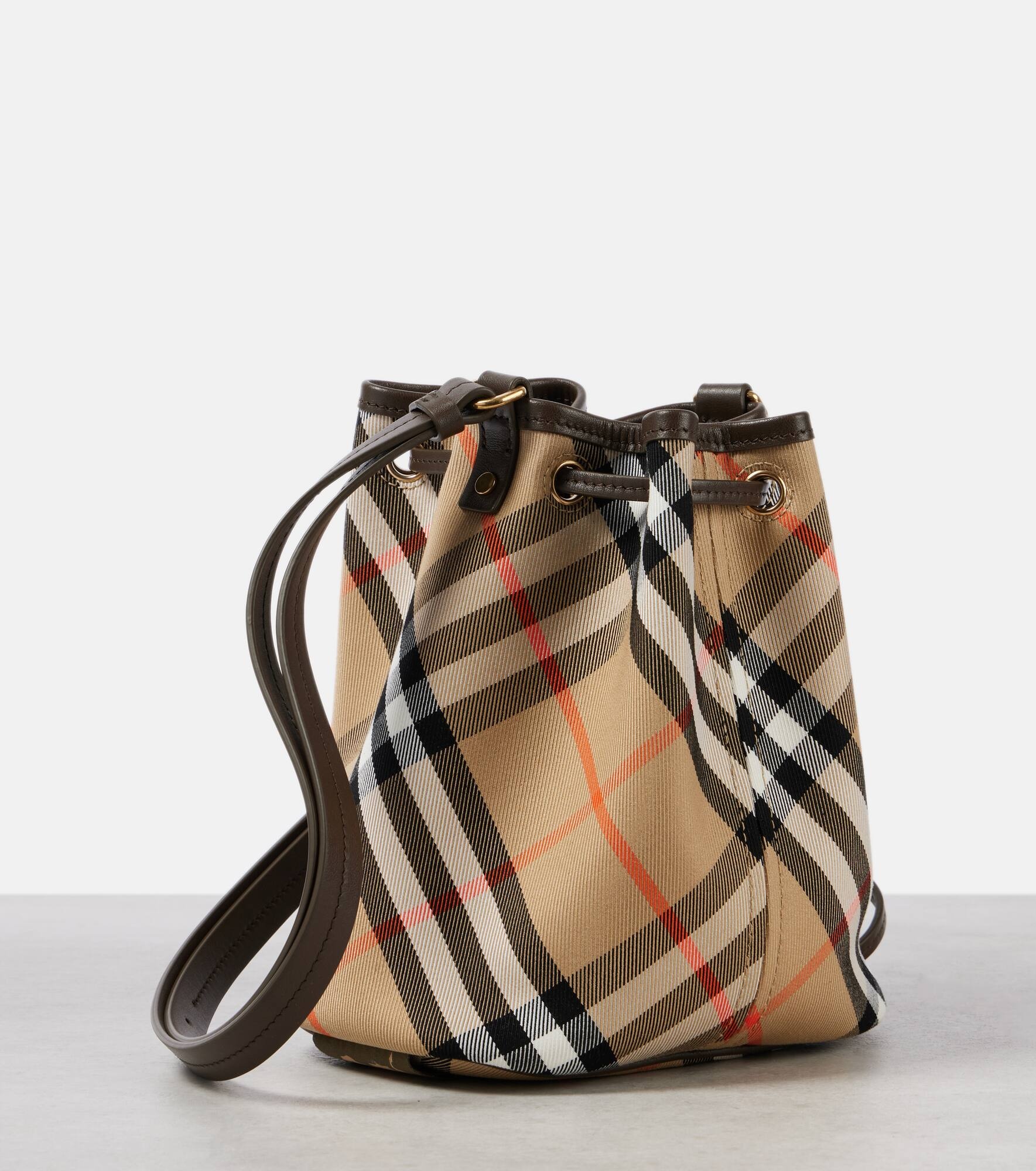 Burberry Check jacquard bucket bag - 4