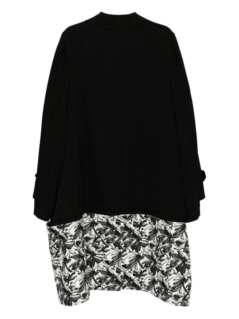 Comme des Garçons Homme Plus panelled coat outlook