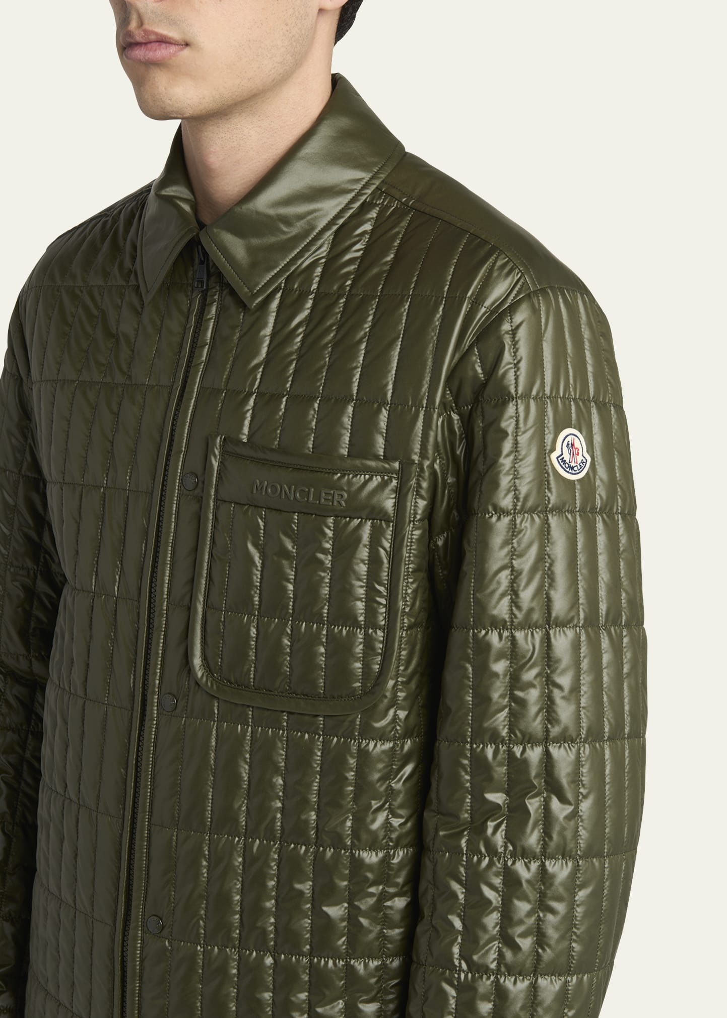 Men's Poiliot Quilted Down Shirt Jacket - 5