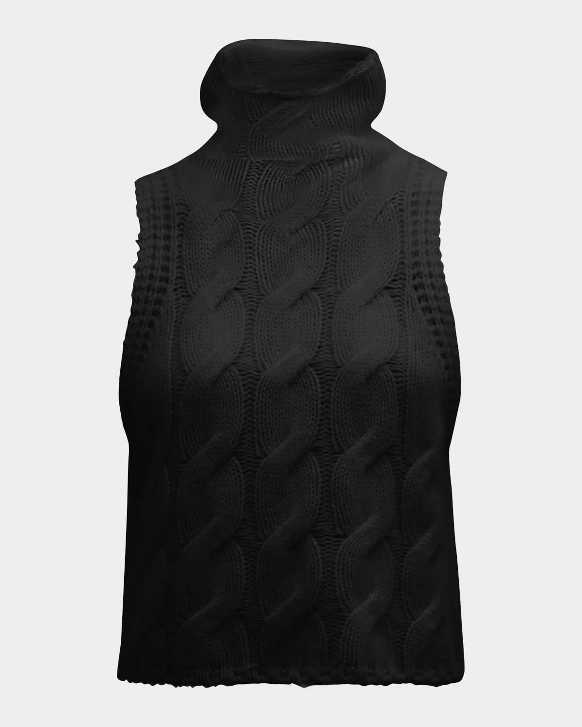 Saige B Cashmere Sleeveless Turtleneck Sweater - 1