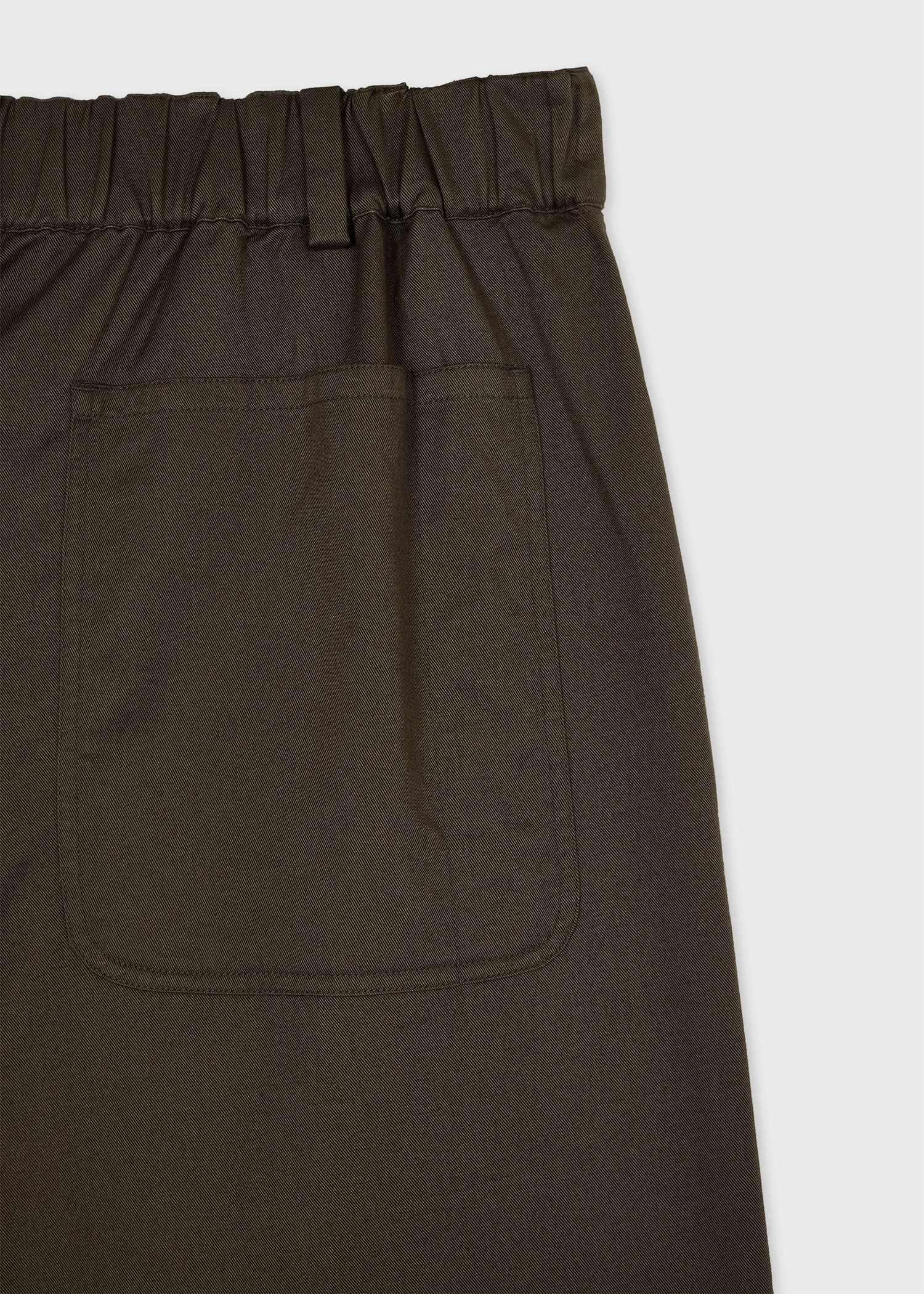 Dark Green Embroidered Paisley Shorts - 3