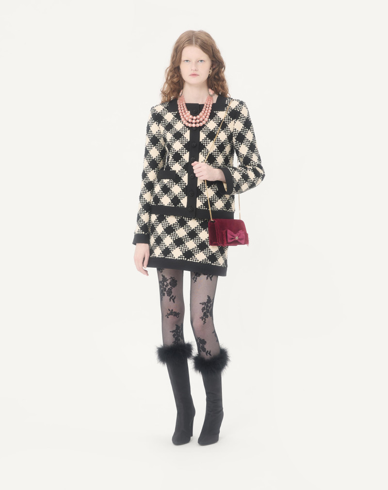 VLOGO SIGNATURE MINI VELVET SHOULDER BAG 2