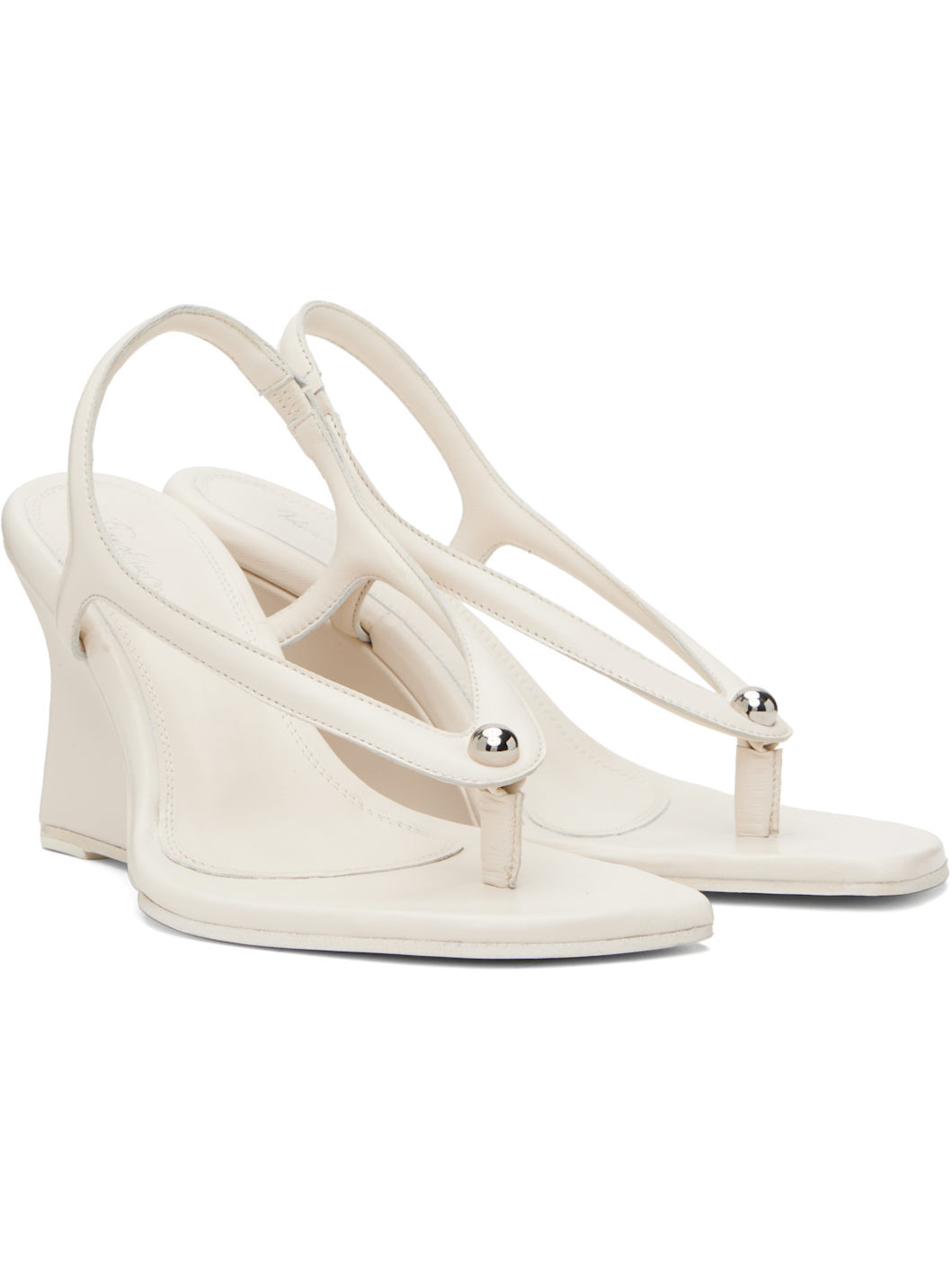Off-White Valentina Wedge Heeled Sandals - 4