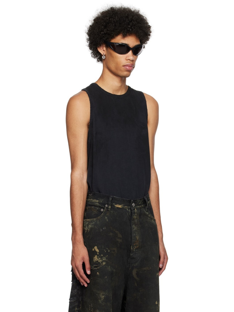 Black Outside Loop Tank Top 2