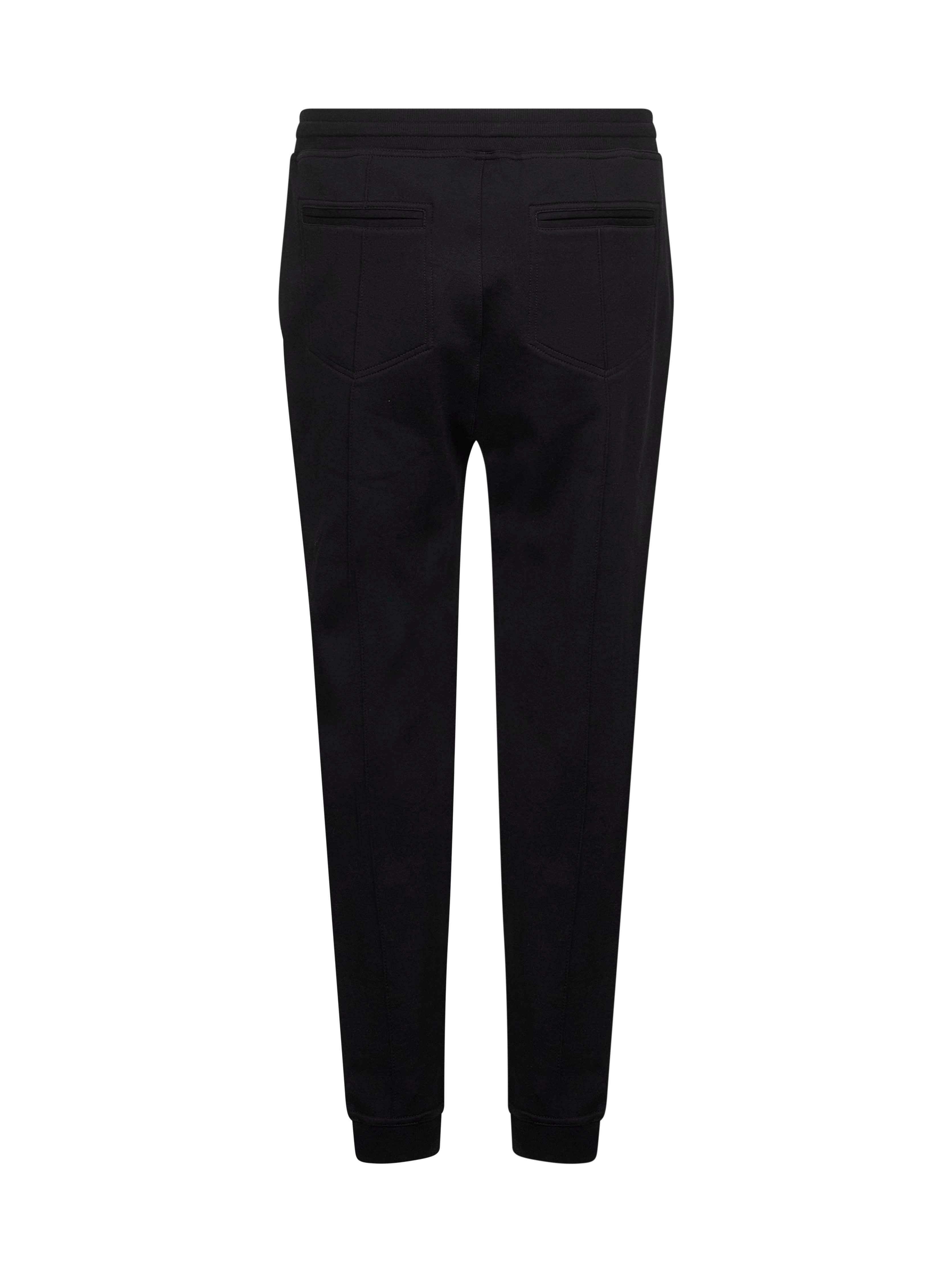Brunello Cucinelli Men Black Double Fleece Jogger Trousers - 3