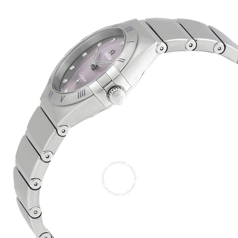 Omega Constellation Quartz Diamond Purple Dial Ladies Watch 131.10.28.60.60.002 - 2