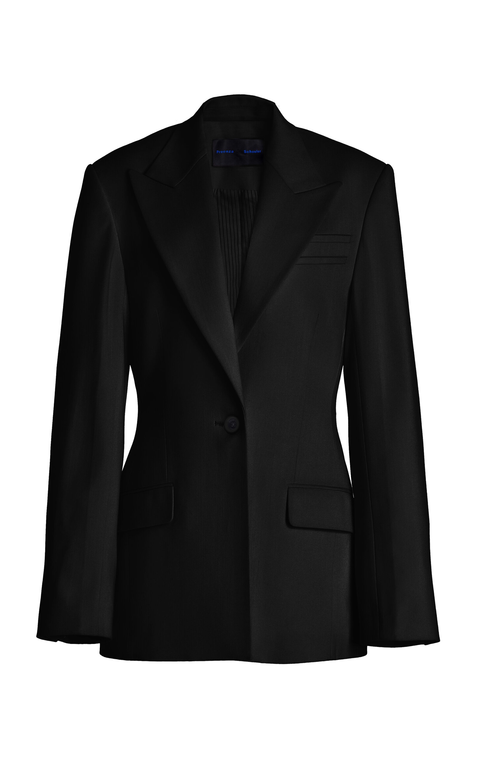 Keny Wool Gabardine Coat black - 1