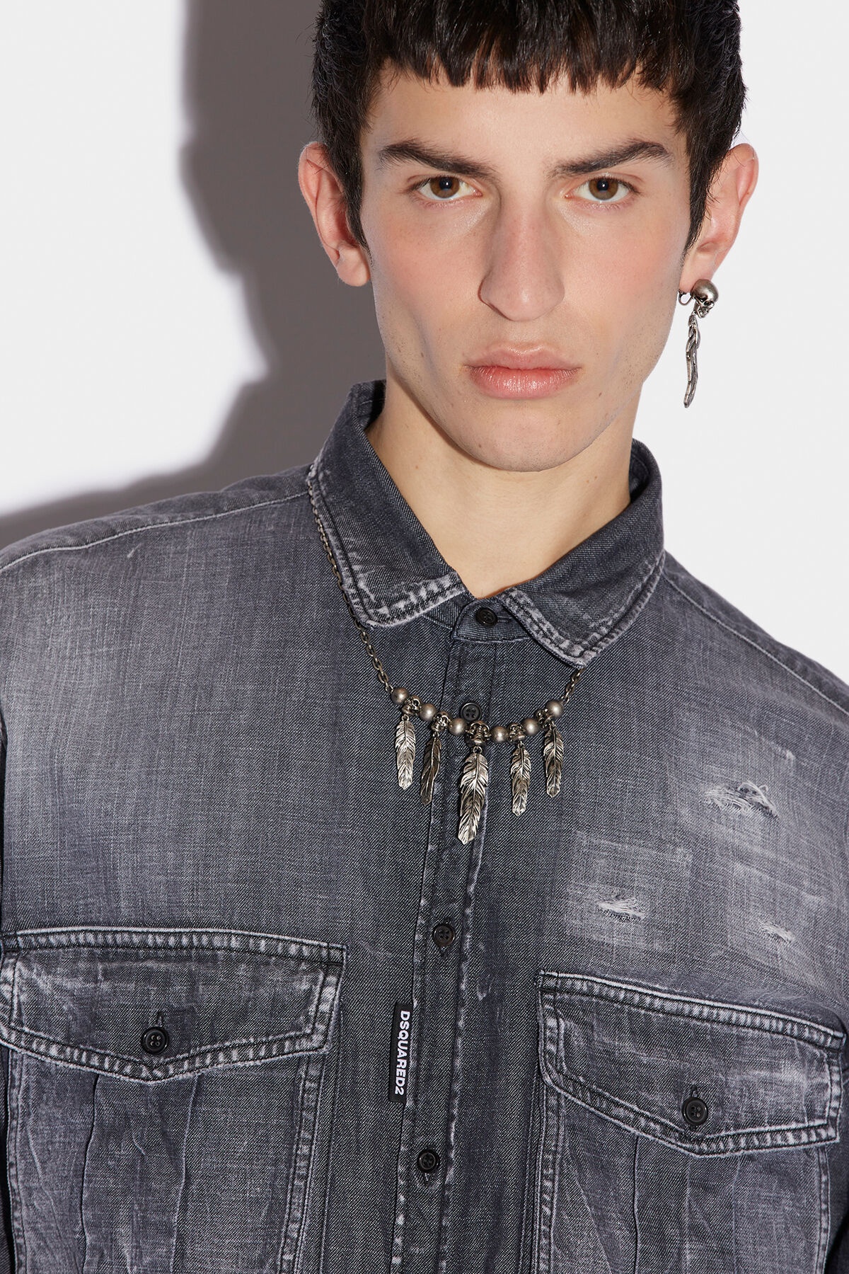 GREY WASH DAN SHIRT - 4