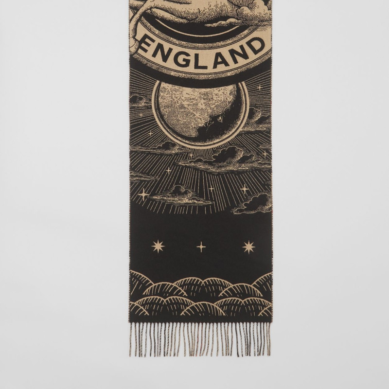 Check and Celestial Cashmere Jacquard Scarf 5