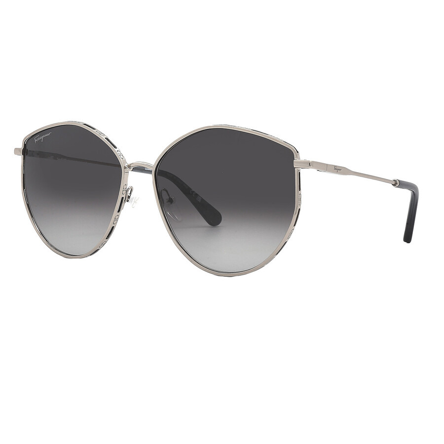 Salvatore Ferragamo Grey Gradient Irregular Ladies Sunglasses SF264S 785 60 - 3