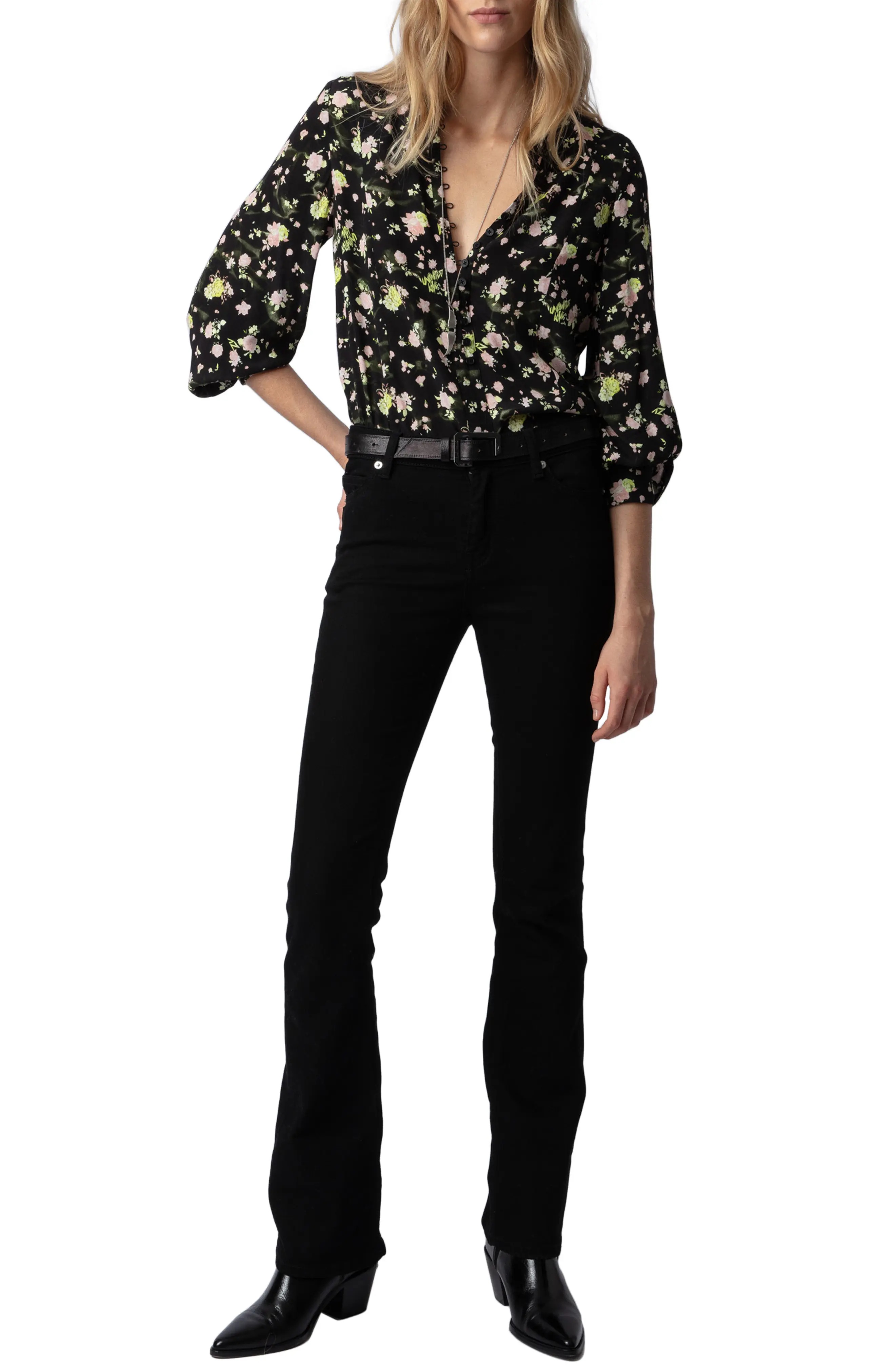 Haut ZADIG & VOLTAIRE Calendula - Taille T2 - Rose Avec Capuche - Rare