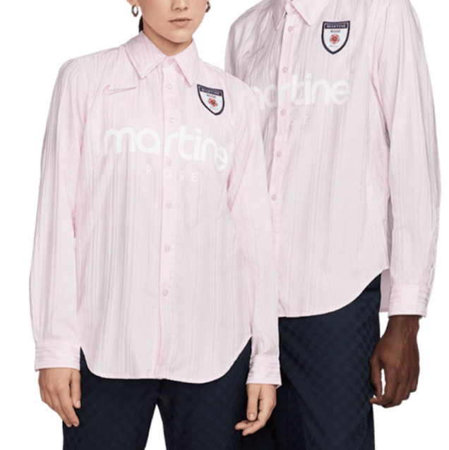 Nike x Martine Rose SS23 Logo Shirt (Asia Sizing) 'Pink' AQ4458-007 - 3