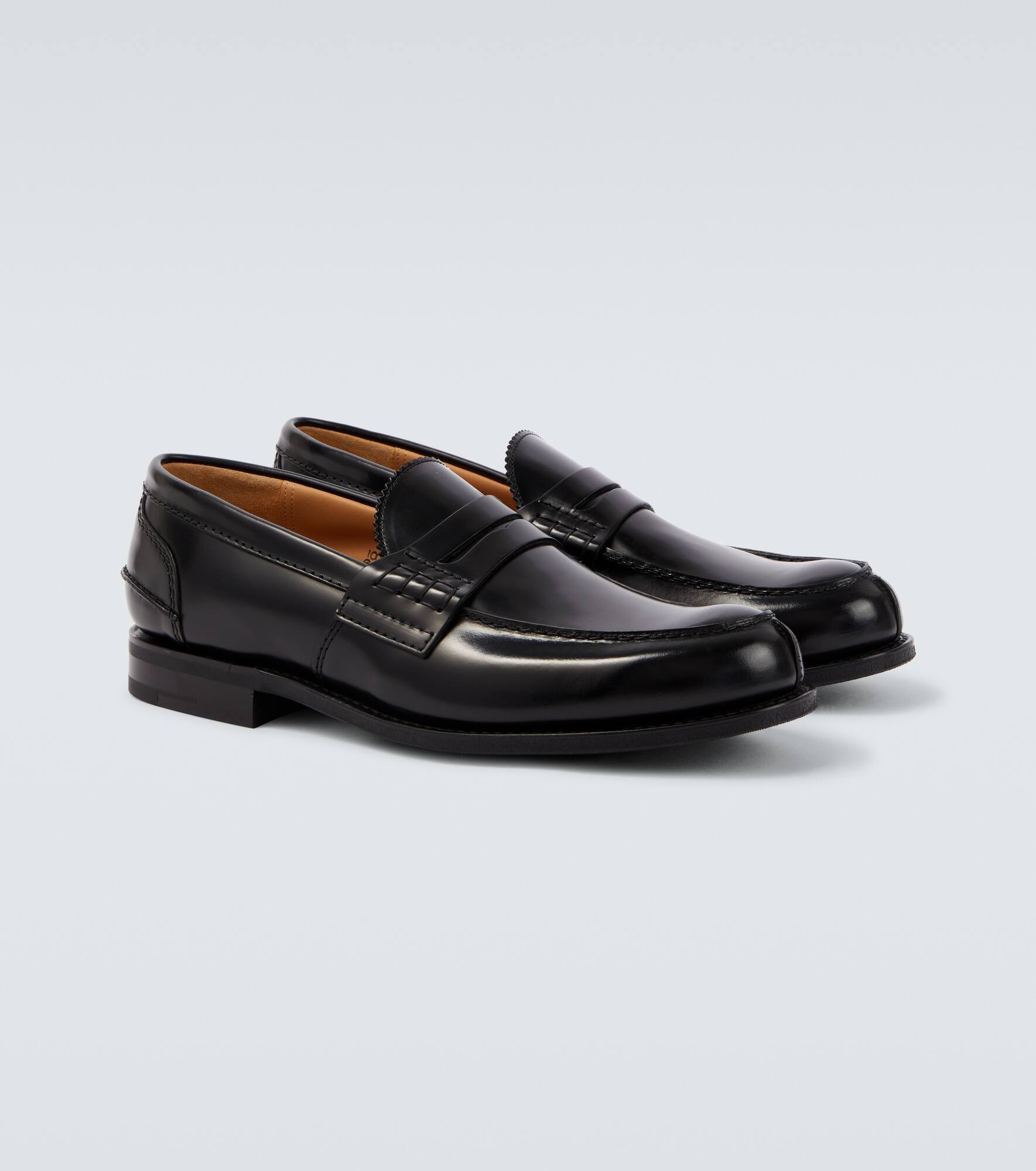 Pembrey leather penny loafers - 5