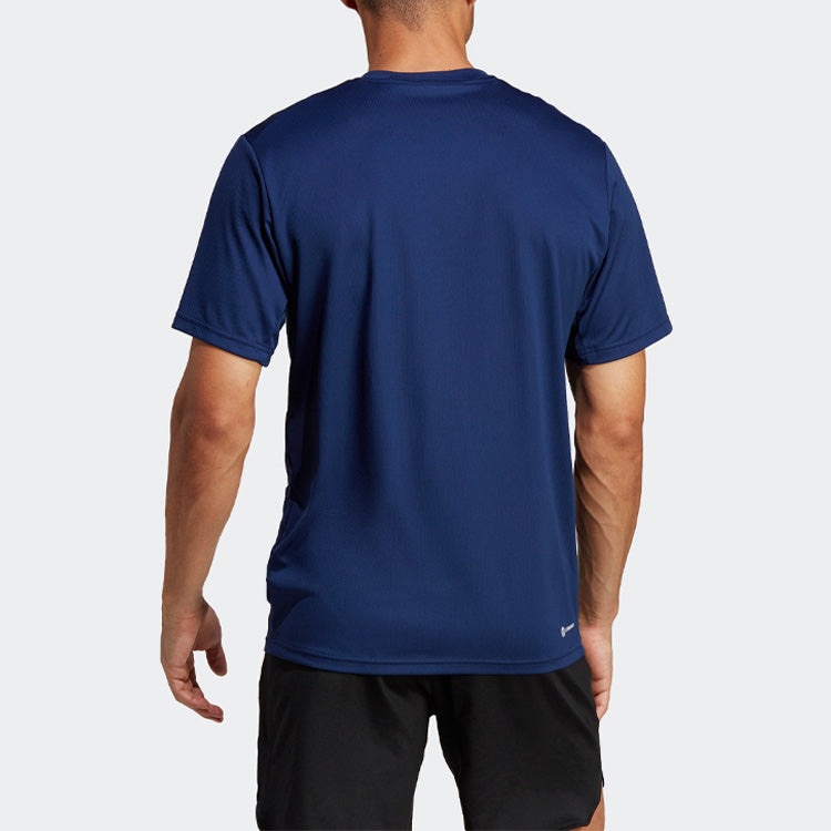 adidas Train Essentials Training Tee 'Dark Blue' IC7429 - 3