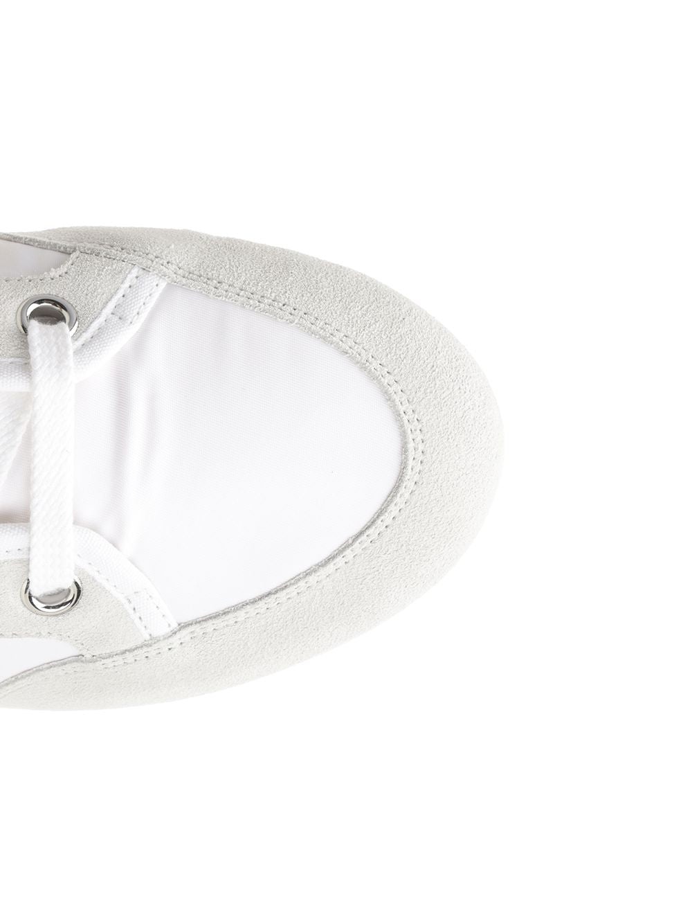 Slim Sneakers Lace-Up Shoes White - 4