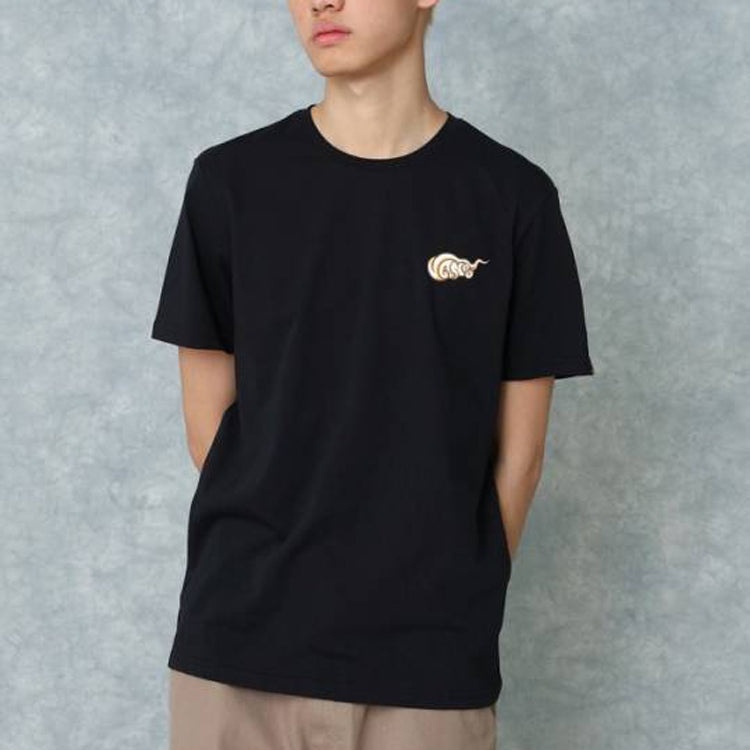 Men's Vans Asian Artist Crossover Series Printing Round Neck Short Sleeve Black VN0A4P5LBLK - 3