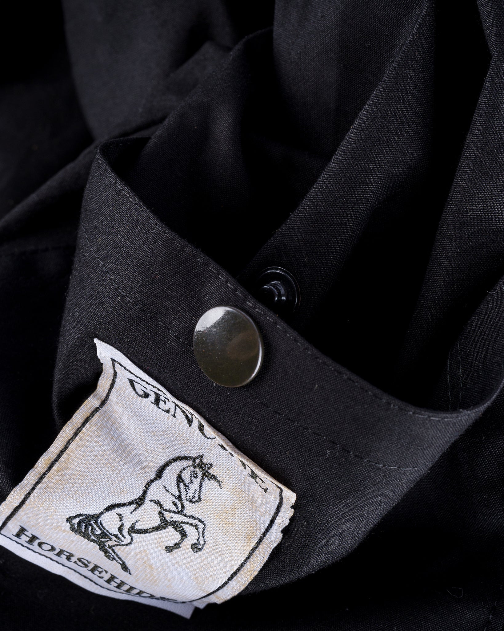 IHSB-T1-BLK Iron Heart x Simmons Bilt Prairie Horsehide Type I Jacket - Black - 13