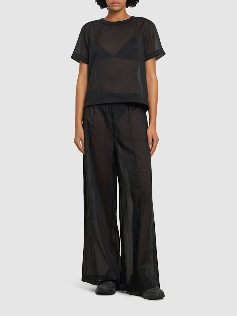 adidas Originals Sheer 3-stripe t-shirt outlook