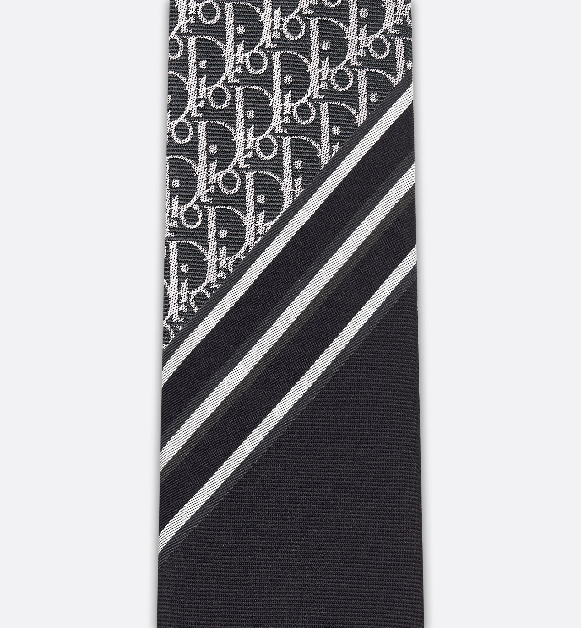 Striped Dior Oblique Tie - 3
