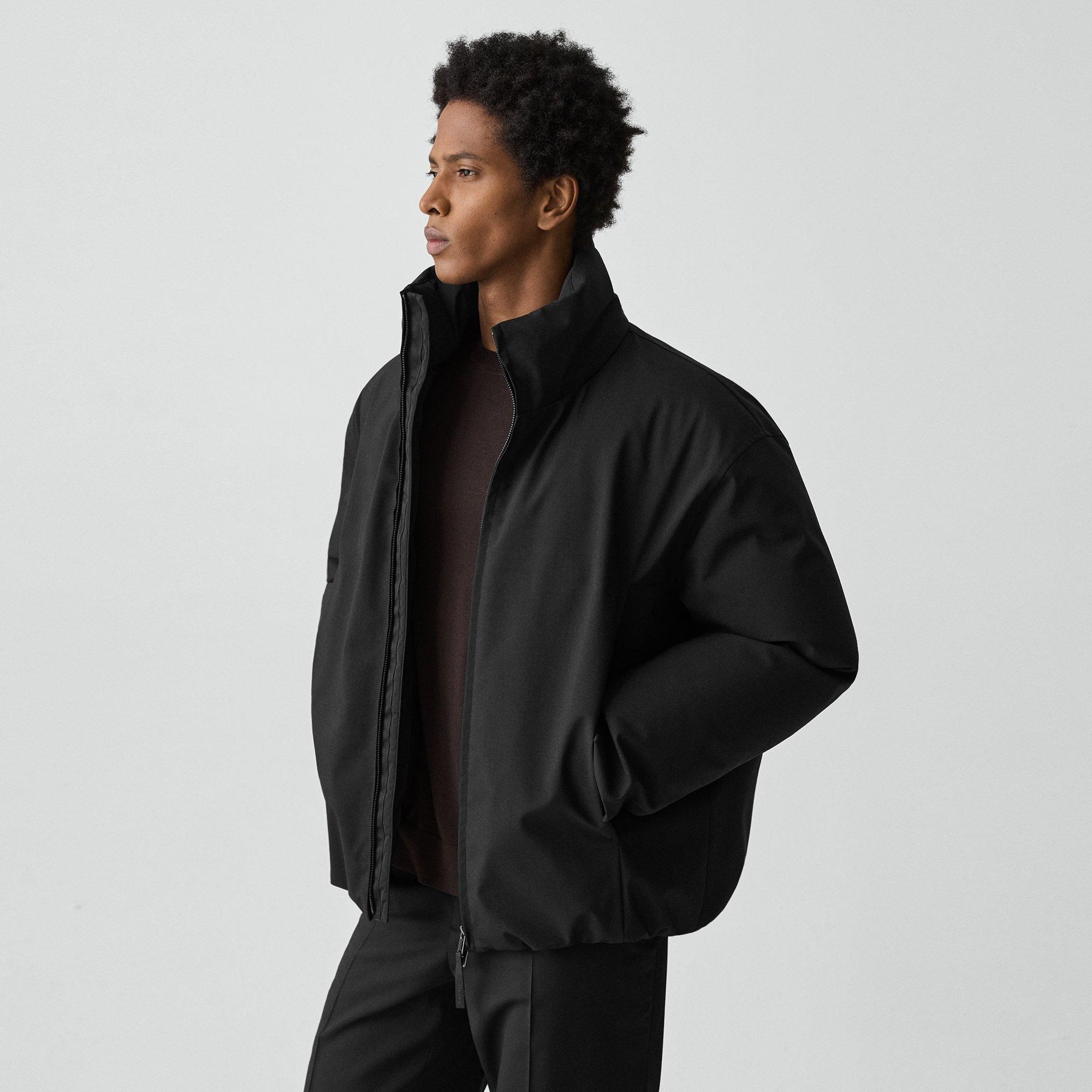 Hooded Jacket in Bonded Wool-Blend - 7