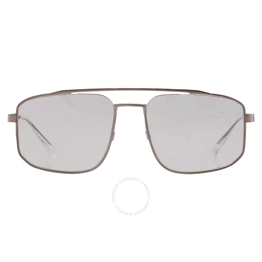 Emporio Armani Light Grey Navigator Men's Sunglasses EA2139 300387 57 - 1