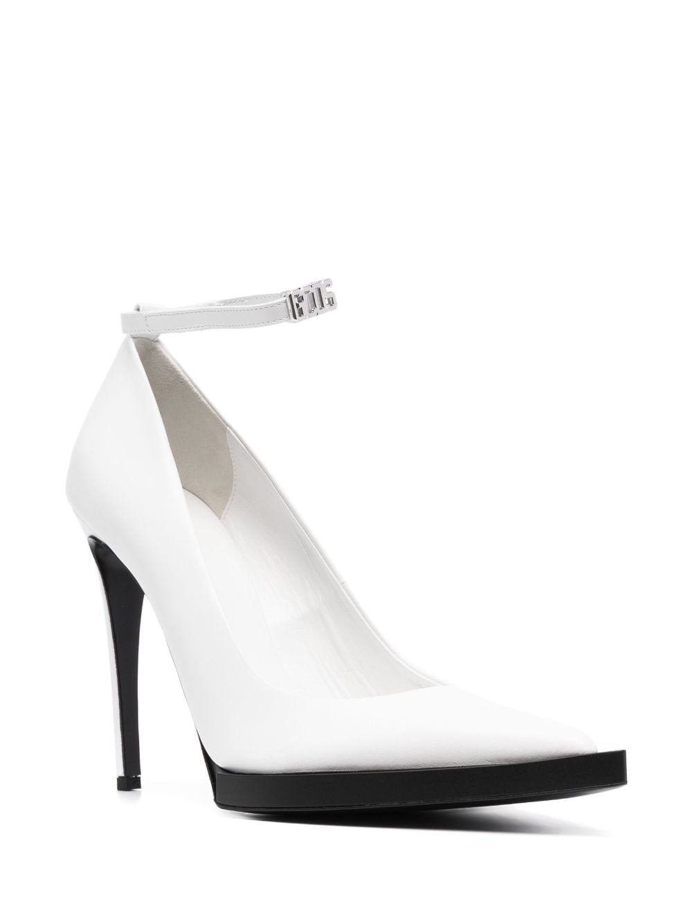 110mm pointed leather pumps - 2
