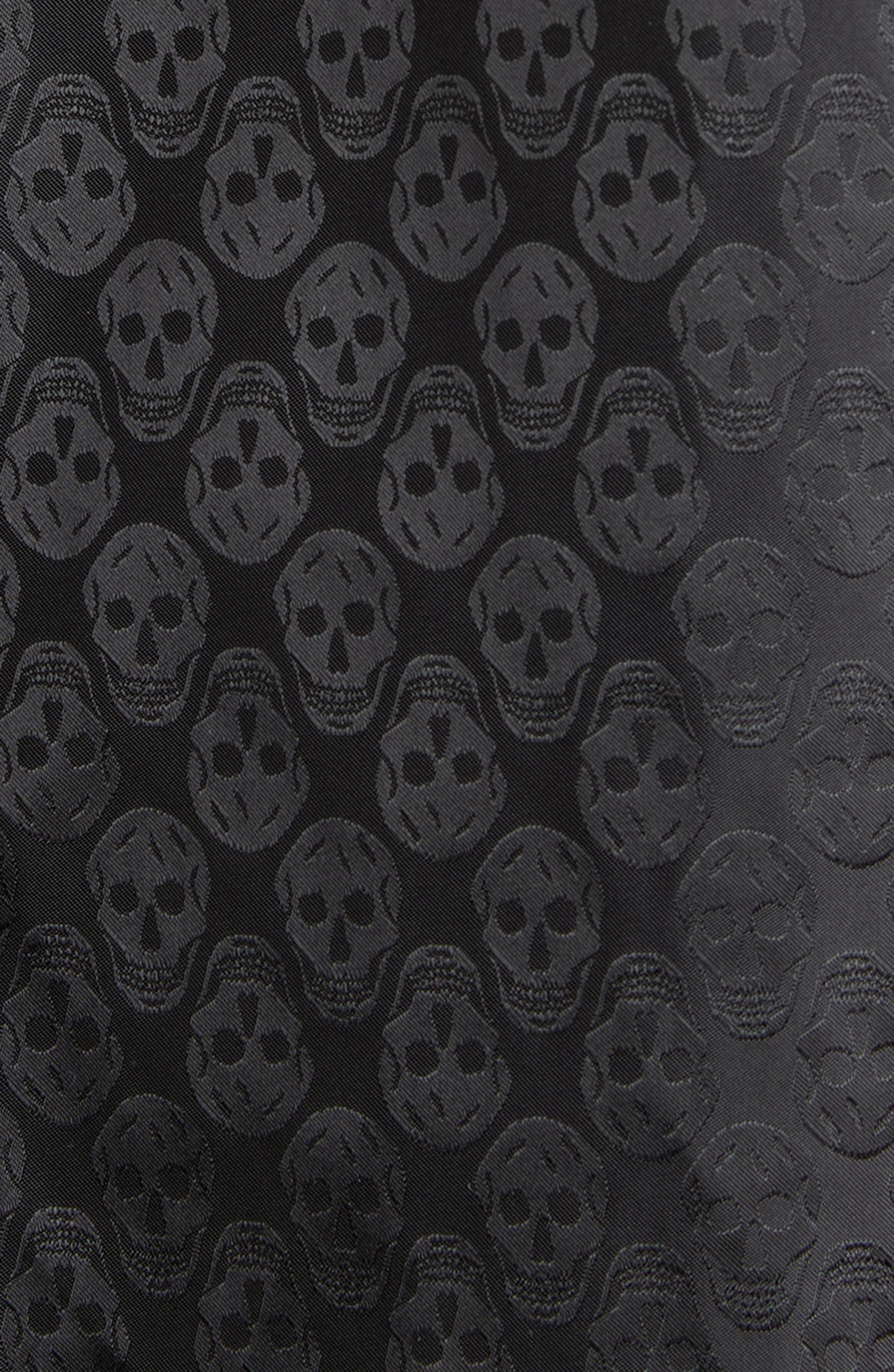 McQueen Skull Jacquard Windbreaker Jacket in Black at Nordstrom - 6