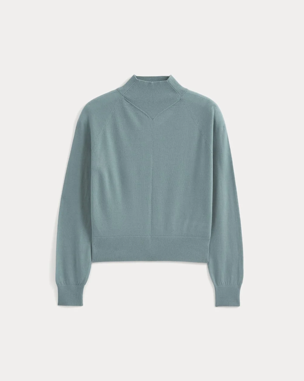 MOCKNECK SWEATER IN ULTRAFINE MERINO - 1