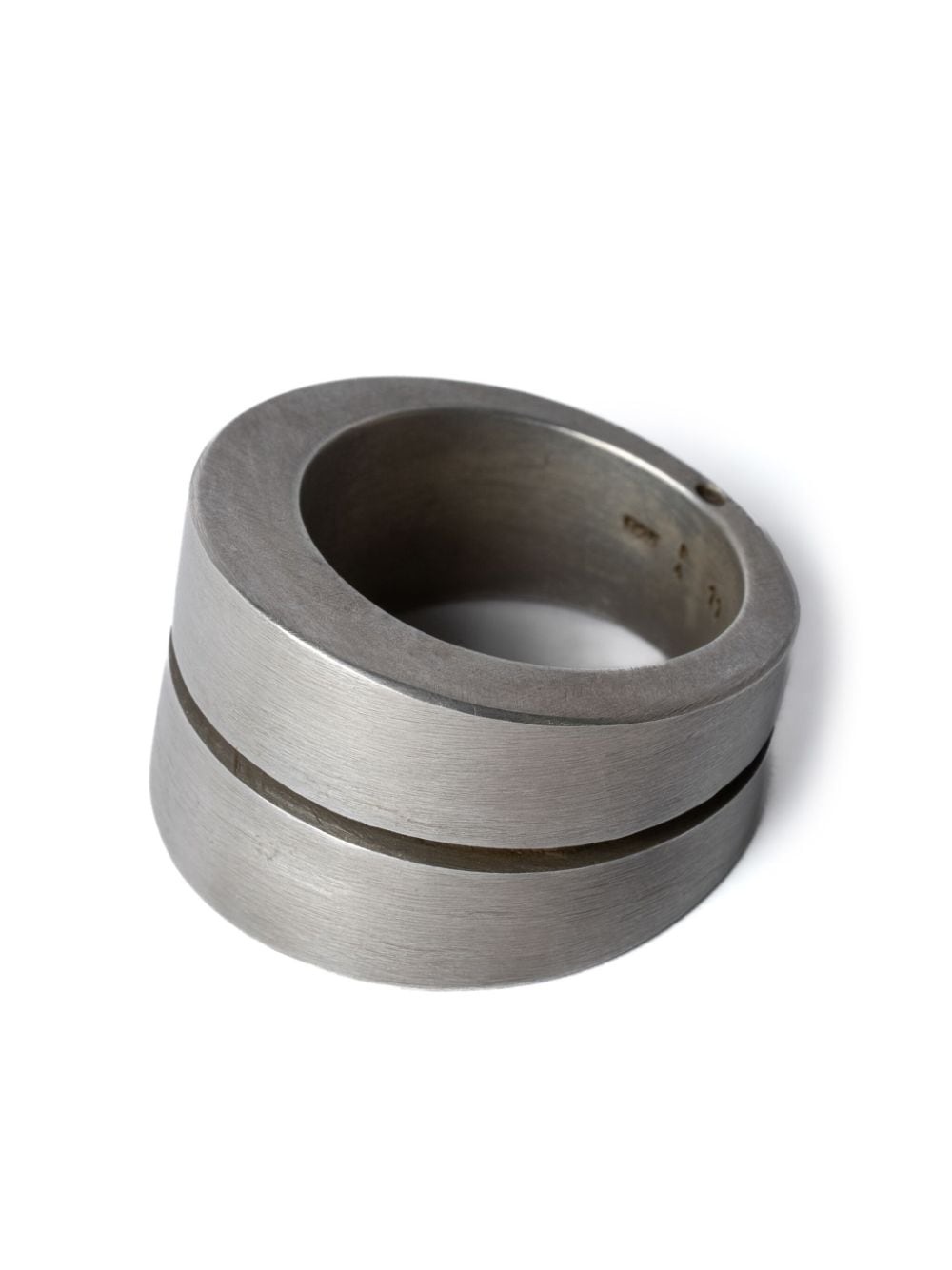 Crevice brushed ring - 2