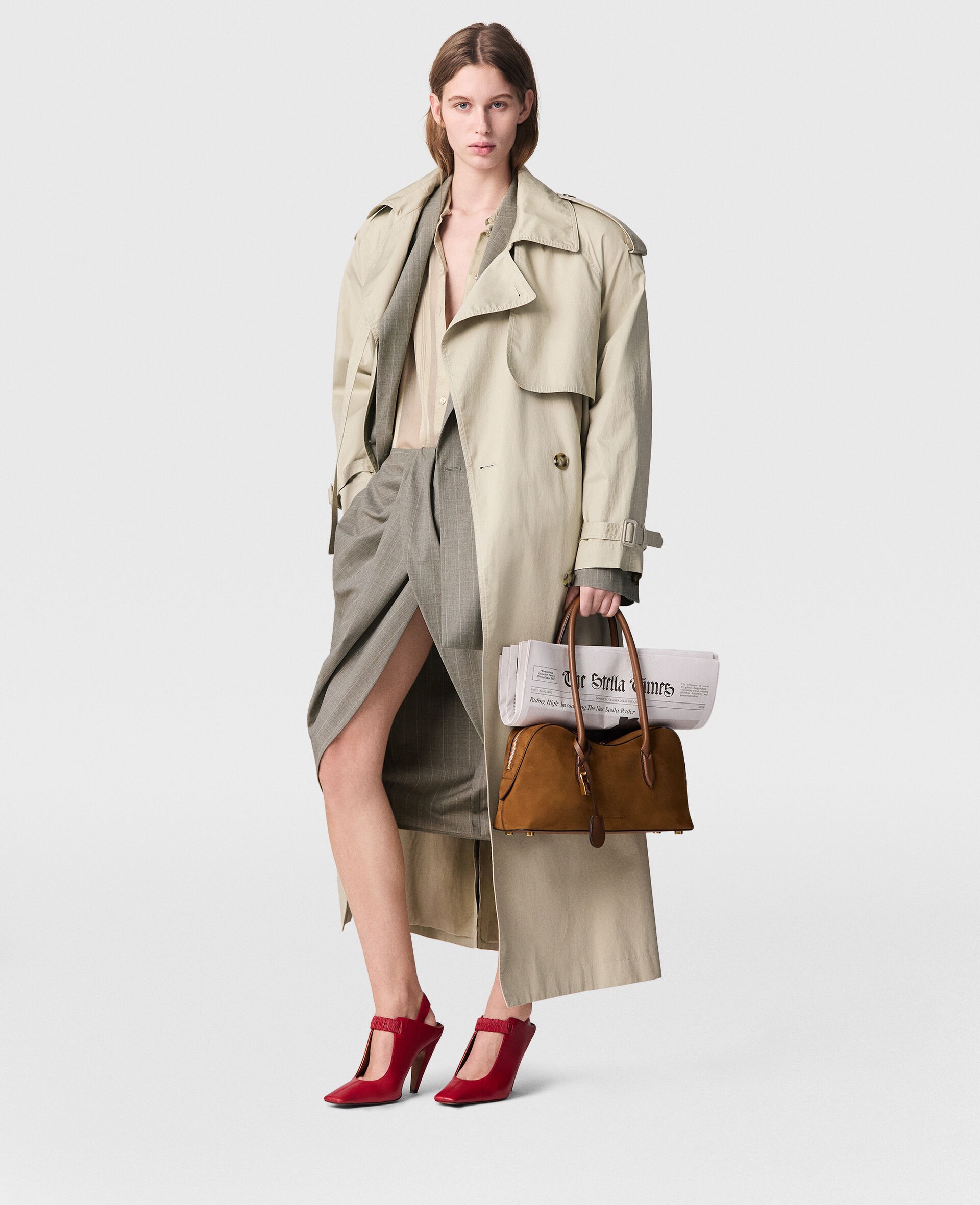 Oversized Belted Trench Coat - 2