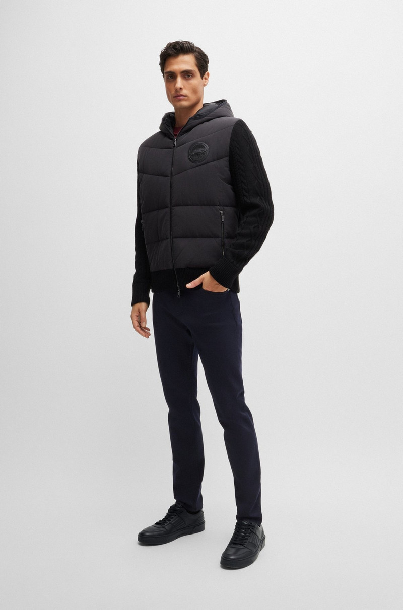 BOSS PORSCHE X BOSS LEATHER TRAINERS WITH PADDED DETAILS outlook