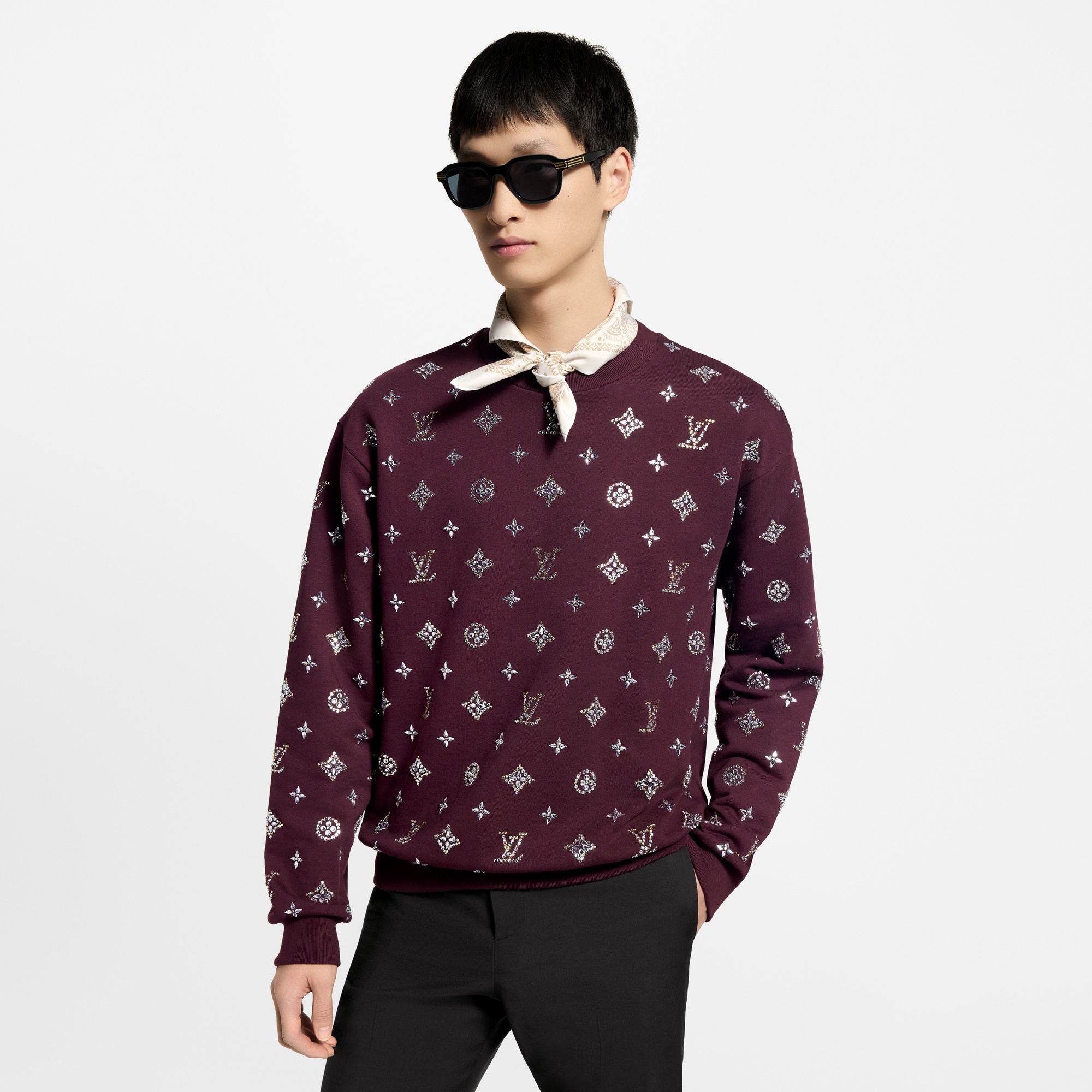 Crystal Monogram Crewneck - 2