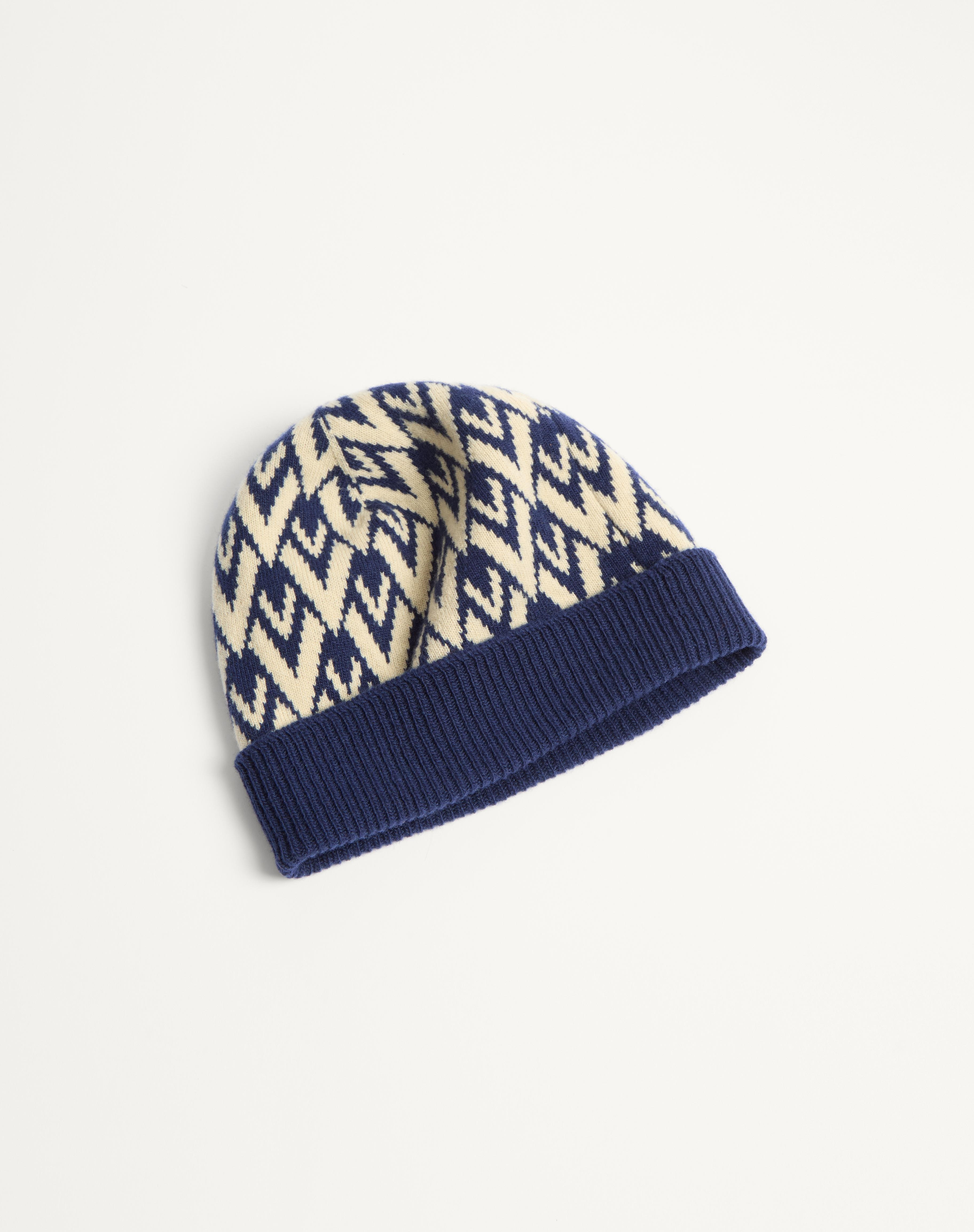 TOUTE LA V SIGNATURE KNITTED WOOL BEANIE - 3