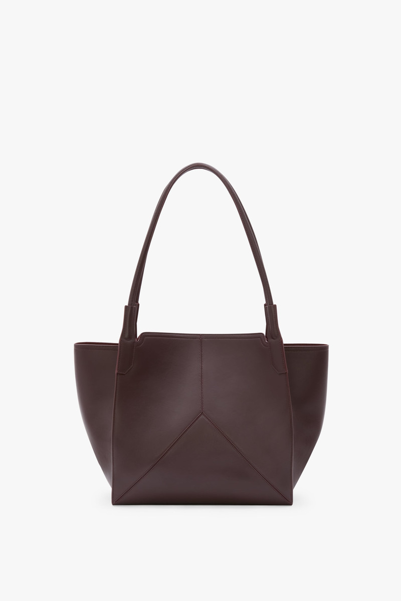 Victoria Beckham Victoria Tote Bag In Burgundy Leather outlook