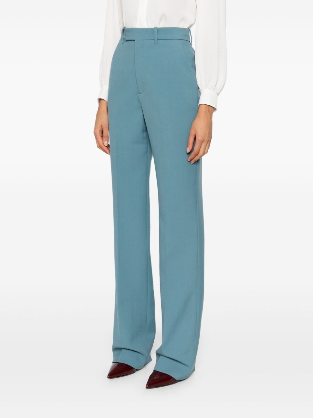 Horsebit wool trousers - 3