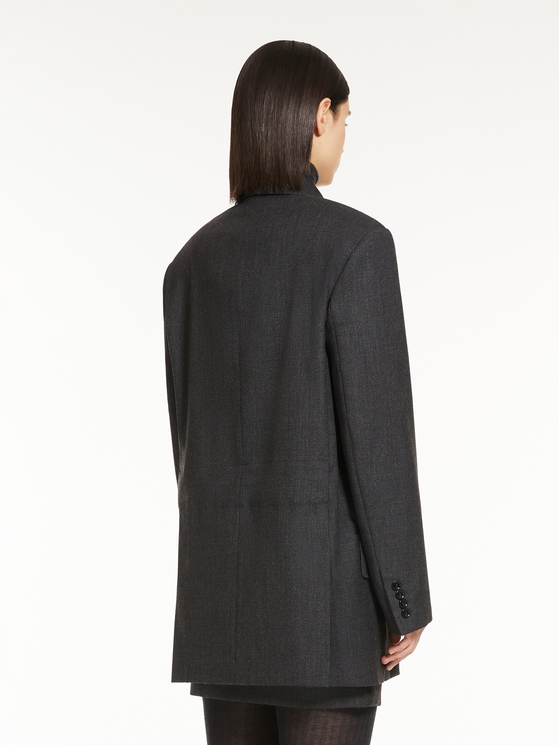 LATINO Double-breasted blazer in wool gabardine - 4
