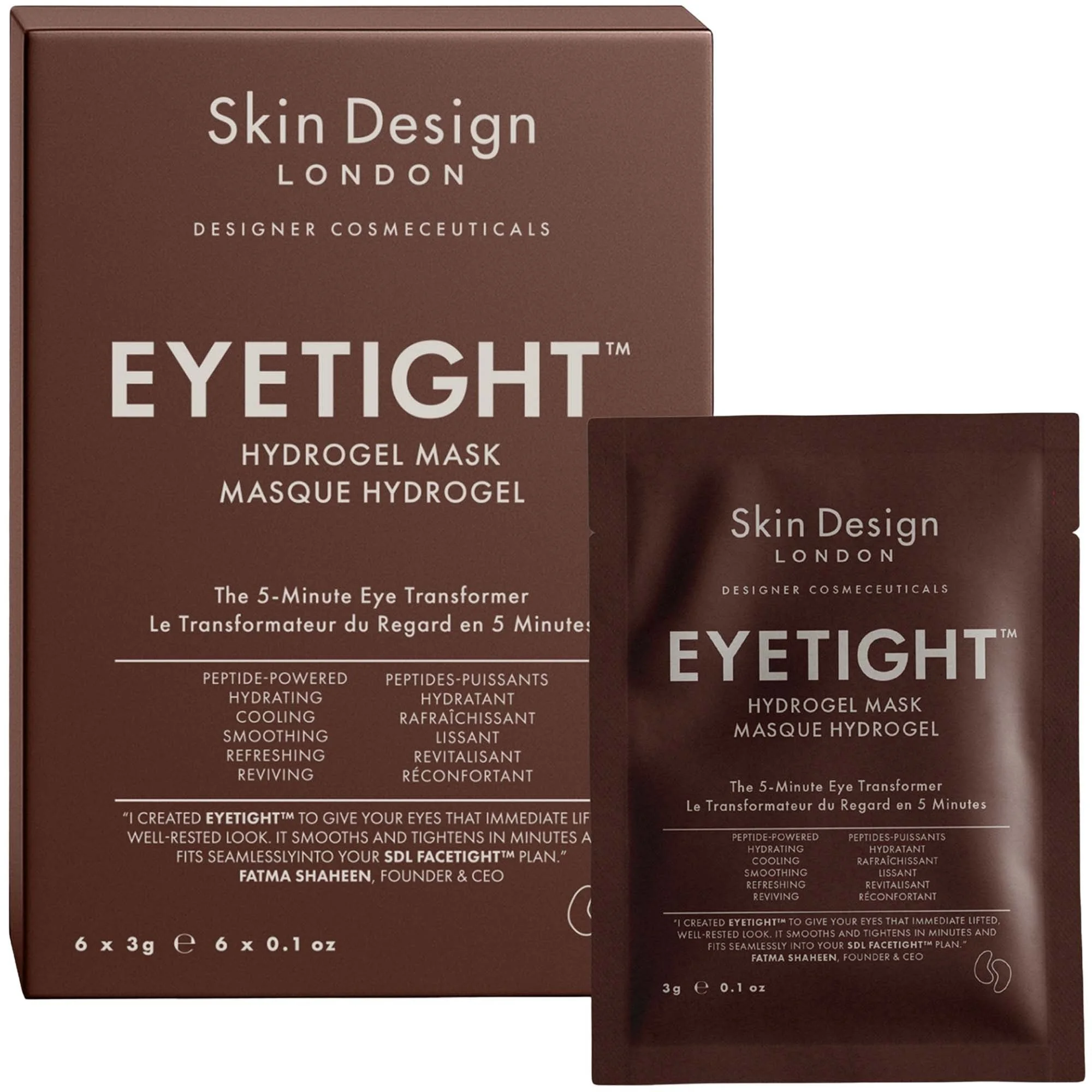 Skin Design London Eyetight Hydrogel Mask (Box of 6) - 1