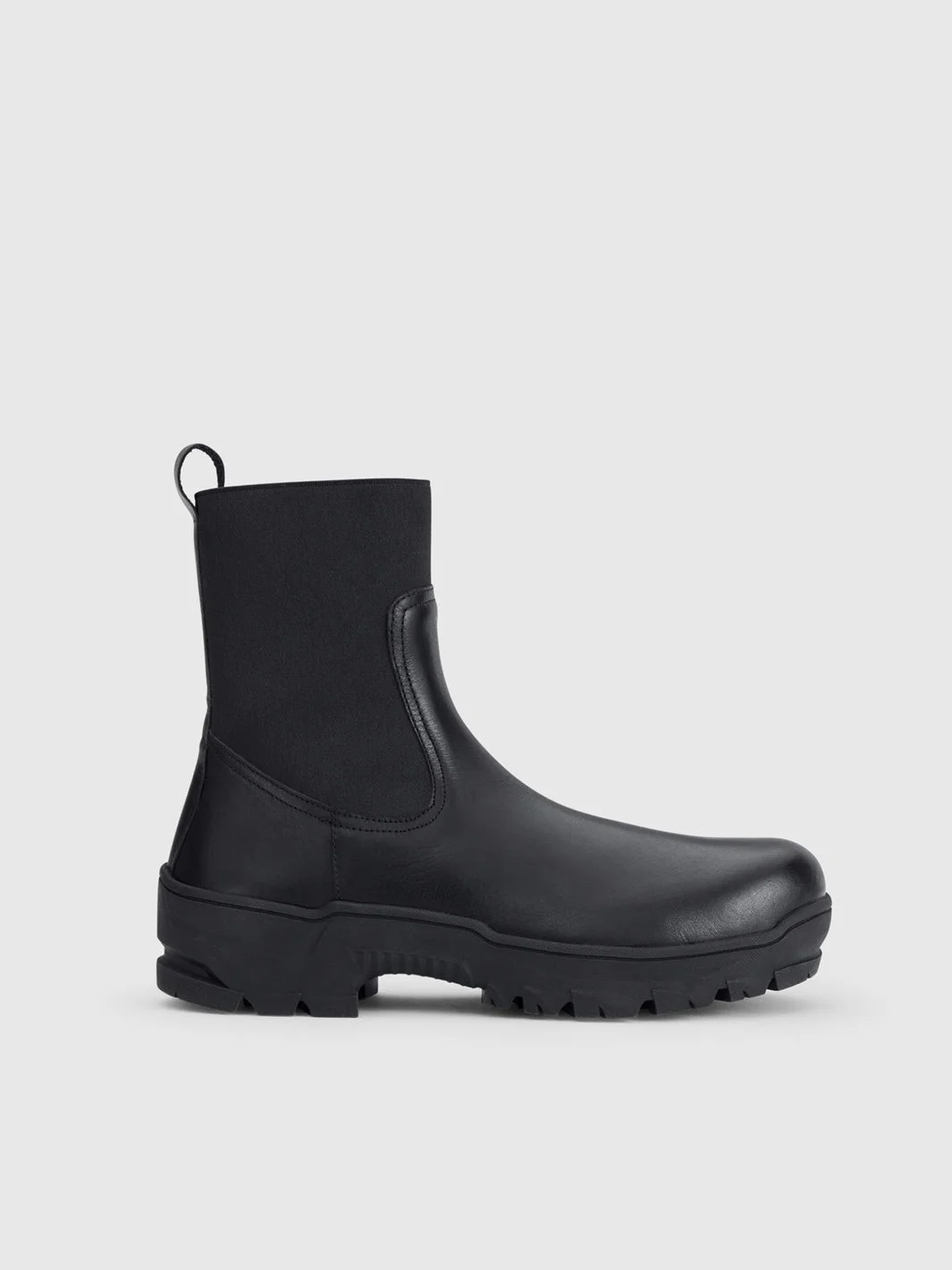 Feltre Black Leather Boots - 1