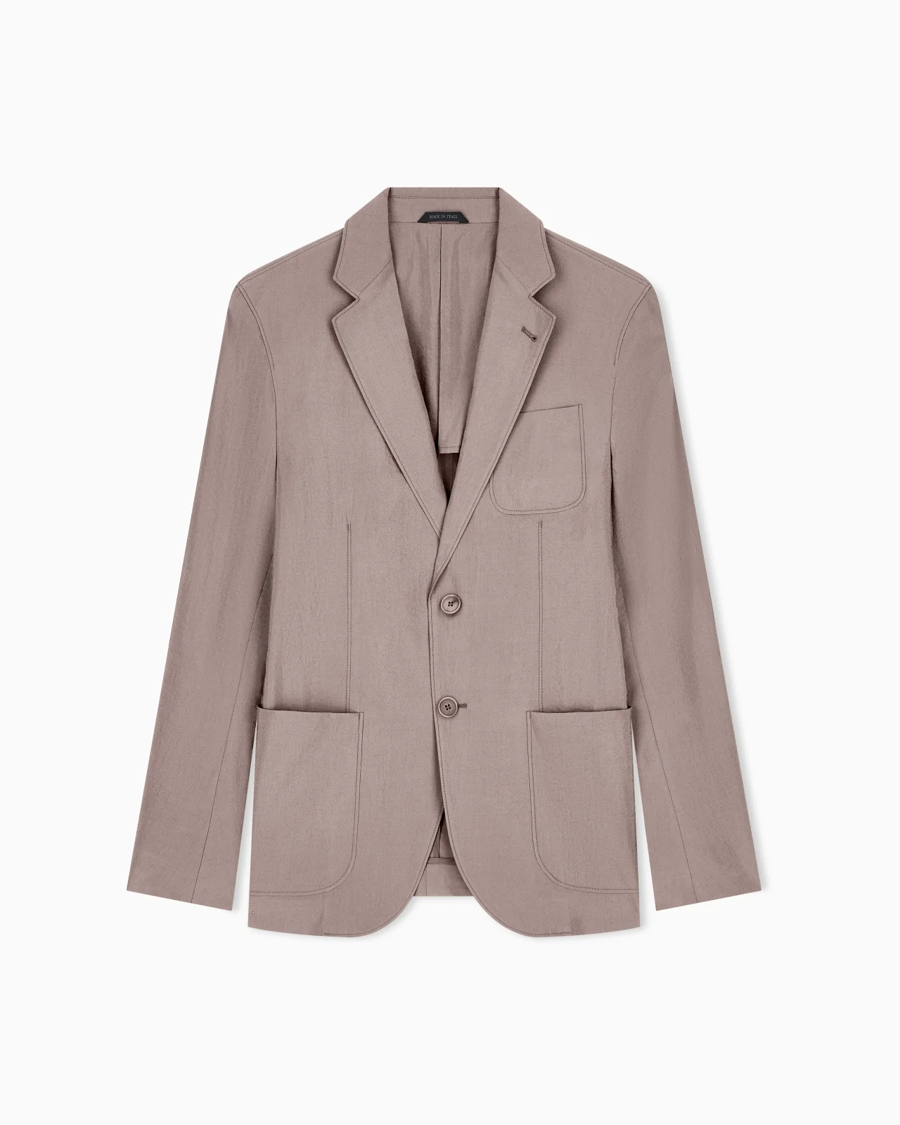 UPTON LINE SINGLE-BREASTED JACKET IN WASHED SILK - 1