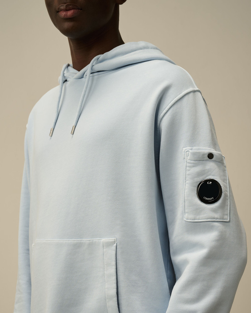 코튼 대각선 Fleece 저항 염색된 까마귀 렌즈 스웨터 5