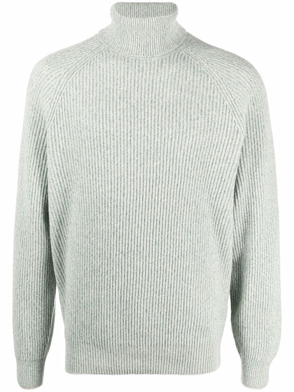 virgin wool-blend roll-neck sweater - 1