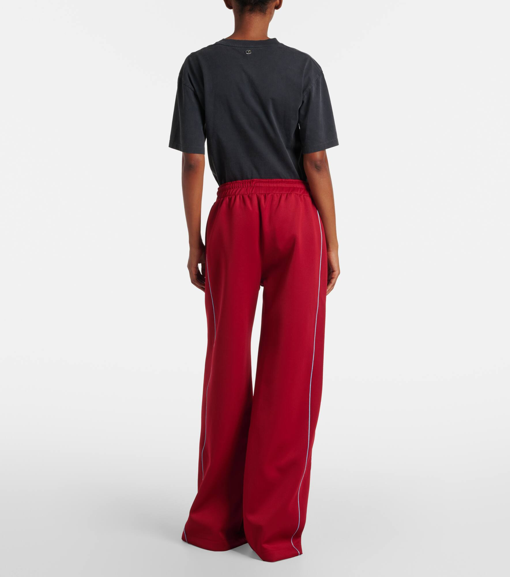 Zip-up jersey track pants - 3
